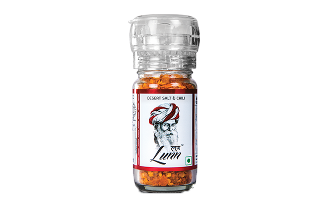 Lunn Desert Salt & Chilli    Glass Bottle  70 grams